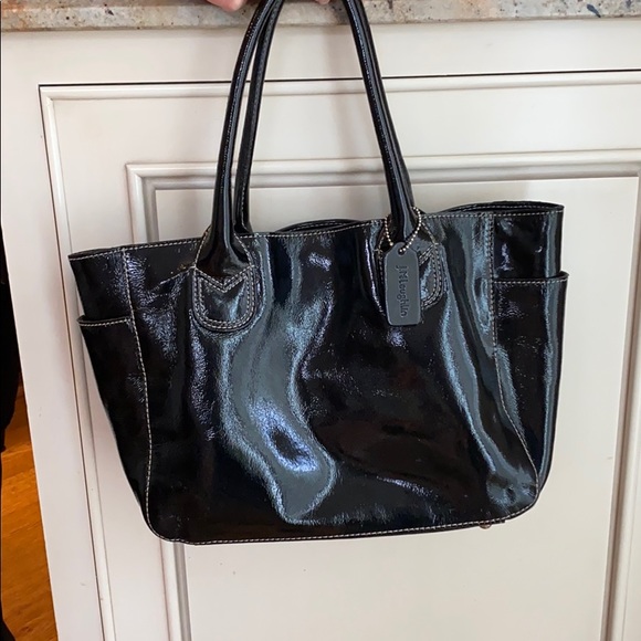 J. McLaughlin Bags Patent Leather Black J Mclaughlin Bag 8x1 Poshmark